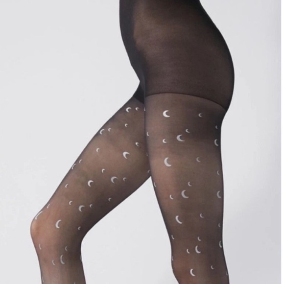Urban Outfitters black crescent moon tights - Picture 6 of 6